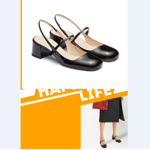 Women's Leather Closed Toe Chunky Heel Sandals
